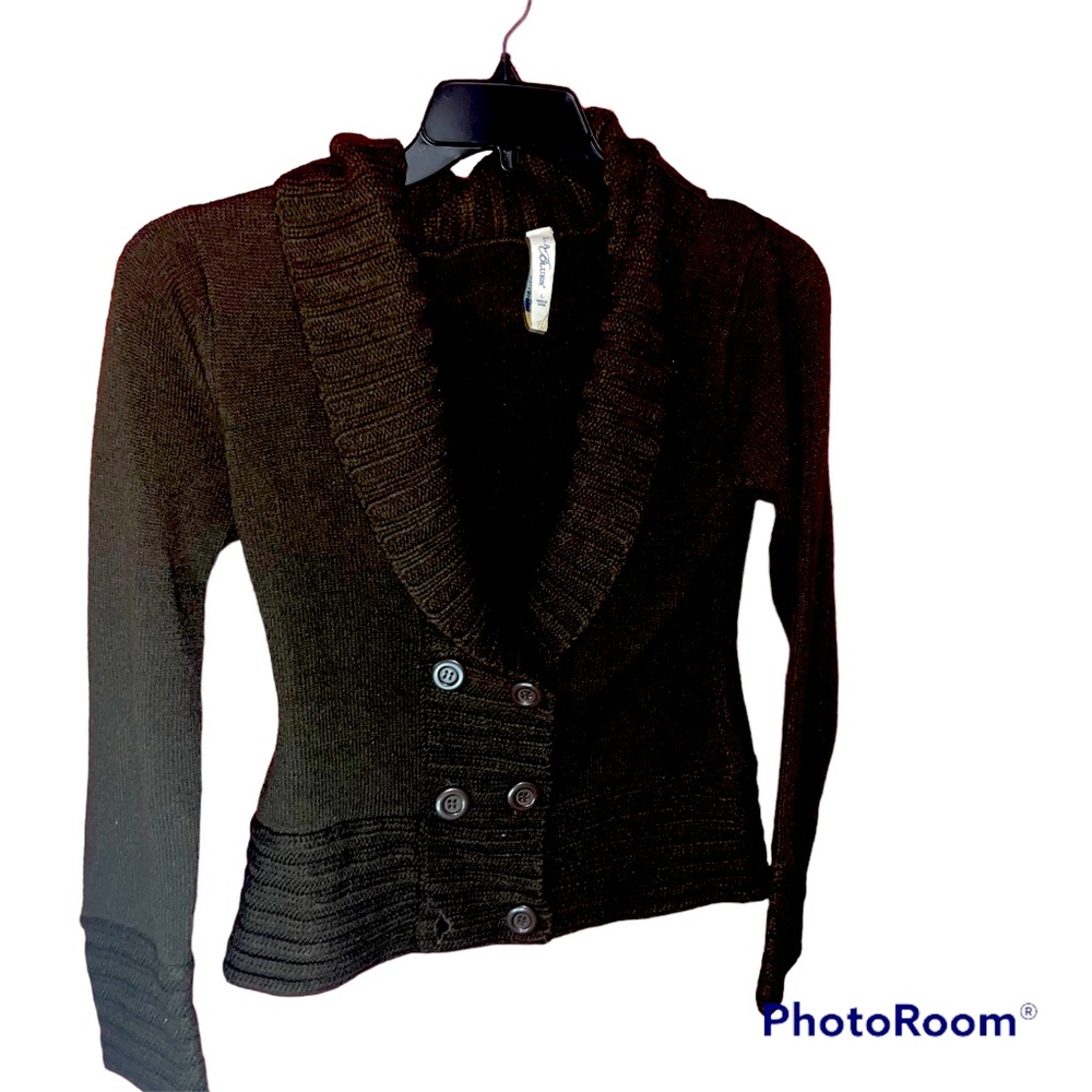 L.A Blues Brown Cardigan Sweater Size Large
